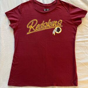 NFL Redskins Ladies tshirt. Size Large